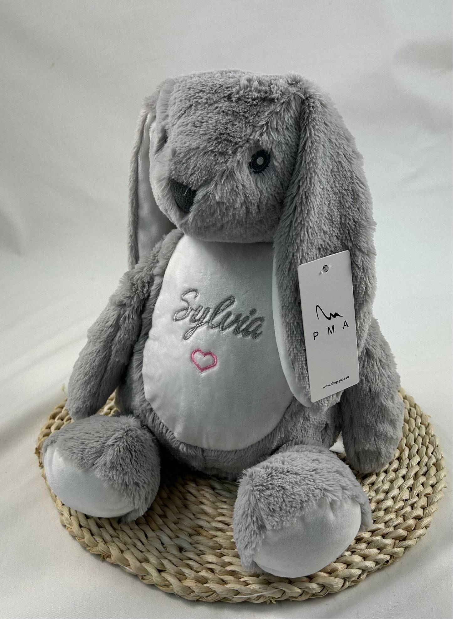 Jucarie de plus personalizata iepuras Mr. Fluffy Ears