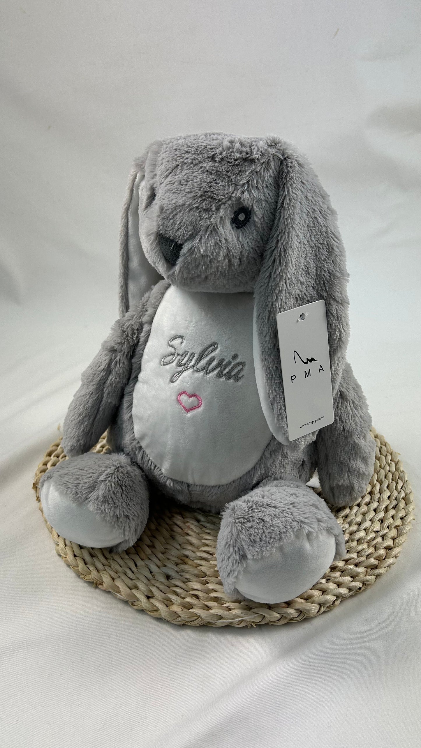Jucarie de plus personalizata iepuras Mr. Fluffy Ears