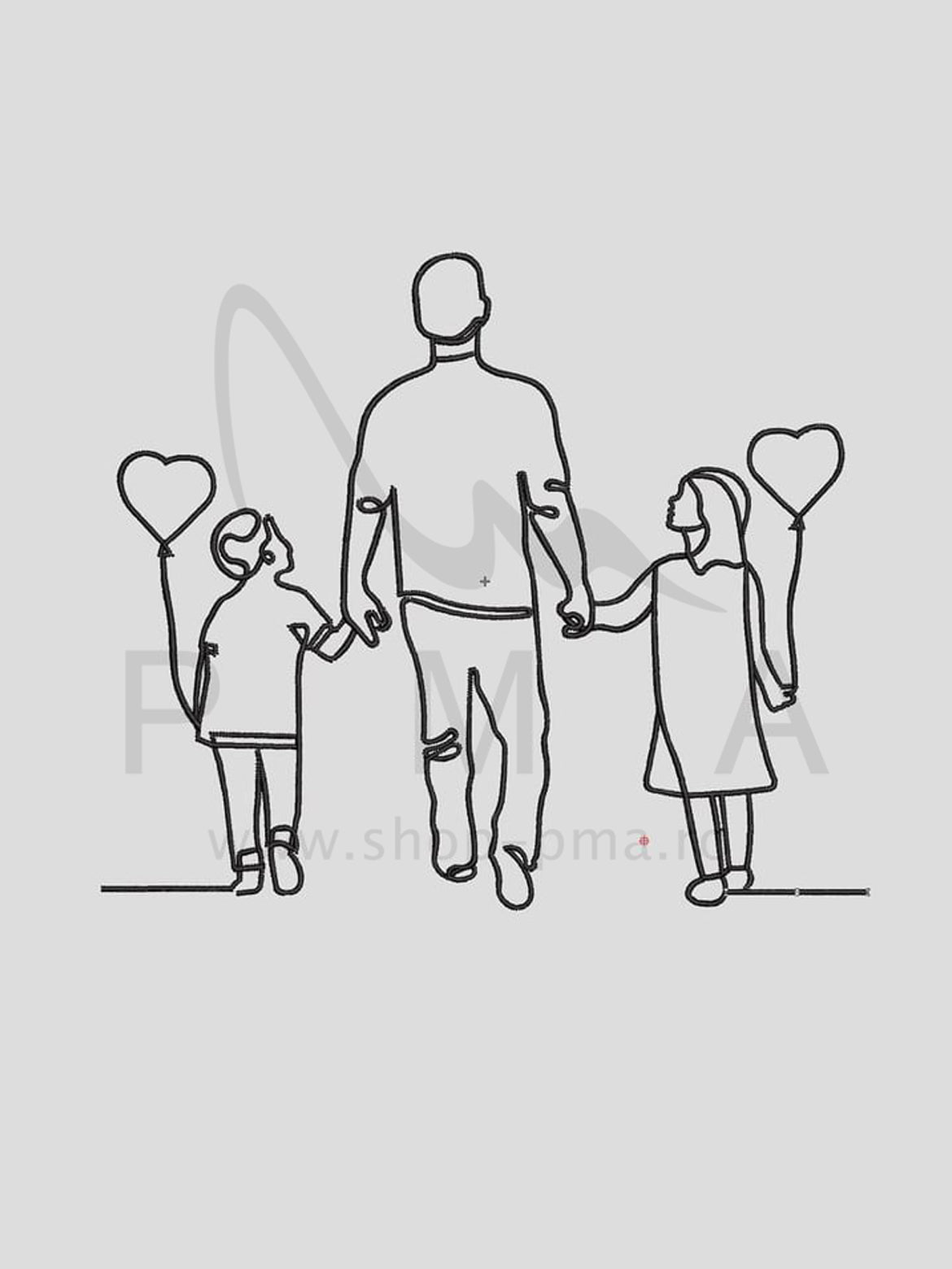 Hanorac/Bluza/Tricou personalizat Outline Family