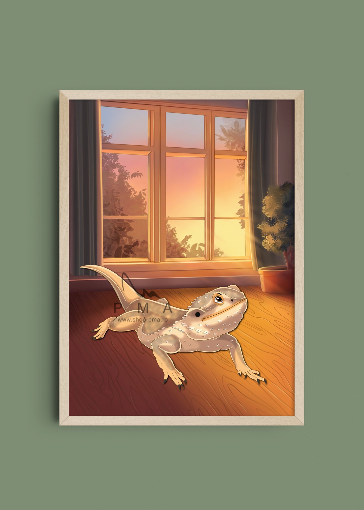 Tablou personalizat CARTOON cu animalute-Custom Hand-Drawn Cartoon Pet Portrait