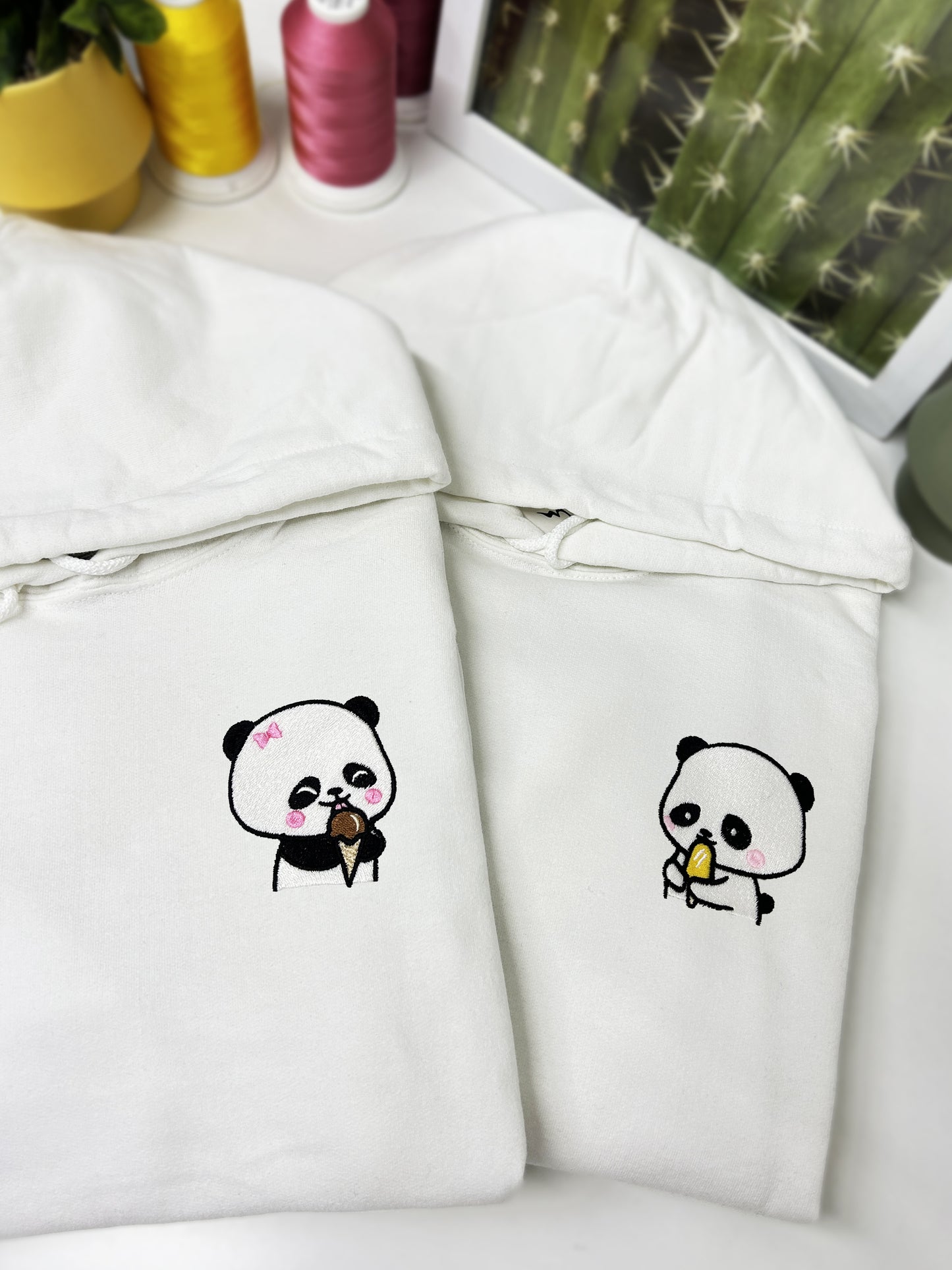 Set cuplu Summer Panda Love