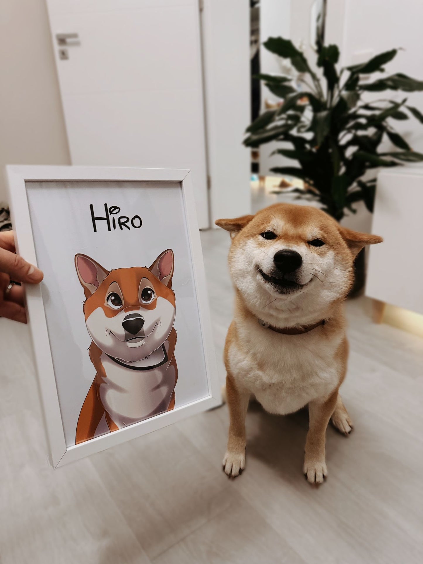 Tablou personalizat CARTOON cu animalute-Custom Hand-Drawn Cartoon Pet Portrait