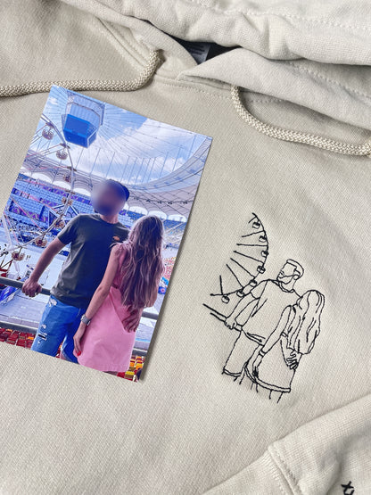 Tricou/Bluza/Hanorac personalizat outline dupa fotografie