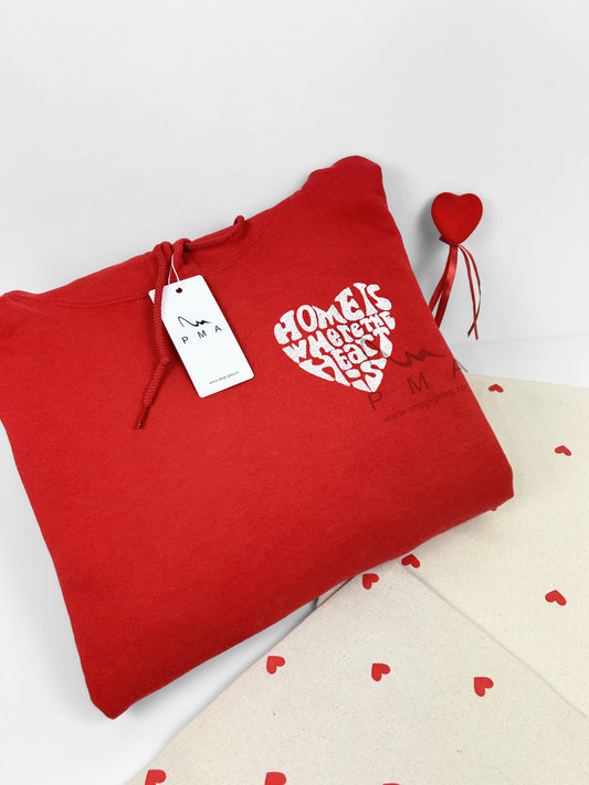 Hanorac/Bluza/Tricou brodat HOME is where the heart is- YOU&ME Collection