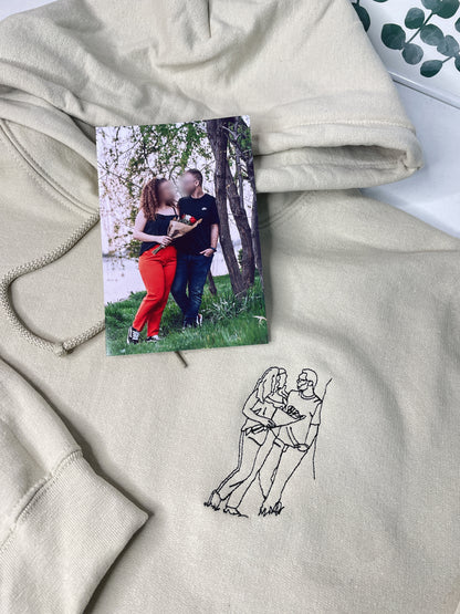 Tricou/Bluza/Hanorac personalizat outline dupa fotografie