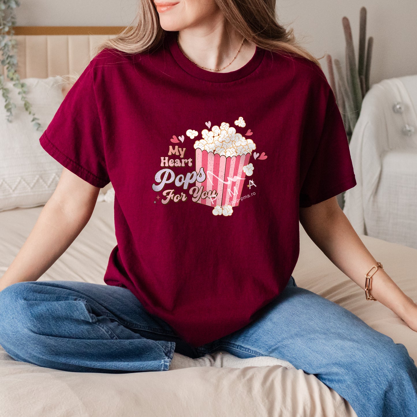 Hanorac/ Bluza/ Tricou printat My heart pops for you-YOU&ME Collection