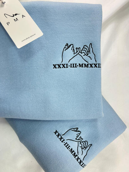 Set cuplu personalizat Pinky Promise