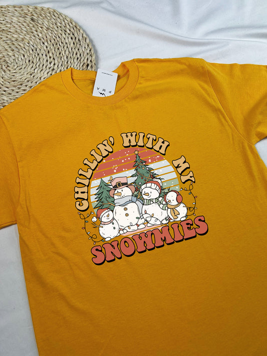 Hanorac/ Bluza/ Tricou printat Chillin with my Snowmies