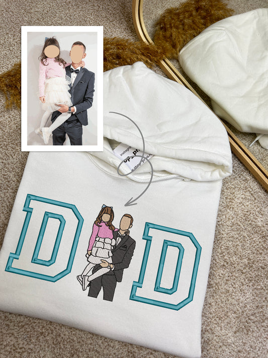 Tricou/Bluza/Hanorac personalizat color dupa fotografie MOM / DAD